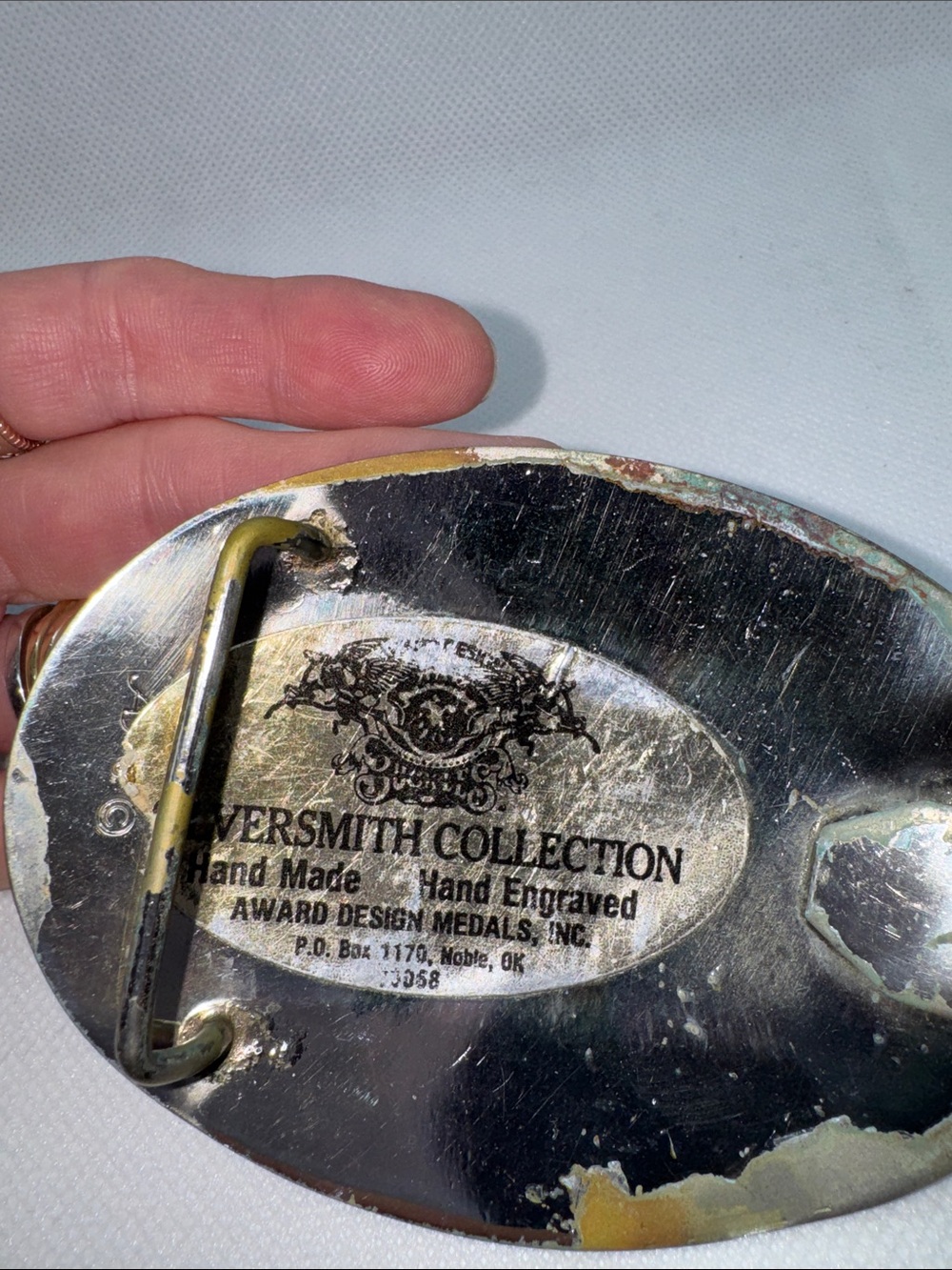 Silversmith Collection Western Eagle Two-Tone Belt Buckle - Gold & Silver - Picture 11 of 13